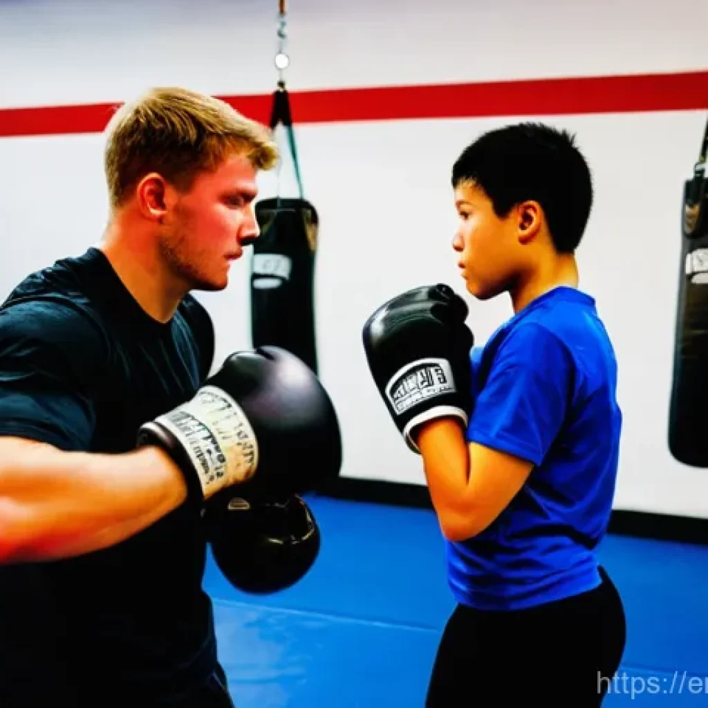 격투기 아마추어 대회 참여법 - **Prompt:** A dynamic, well-lit image capturing the vibrant atmosphere of a busy, clean combat sport...